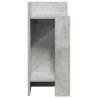 Stylish Side Tables (2 pcs) with Shelf - Concrete Grey