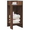  Side Table with Shelf Brown Oak 25.5x27x60 cm Colour brown oak Quantity in Package 1 