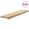 Stair Treads 16 pcs Solid Oak Wood | Natural & Durable Design