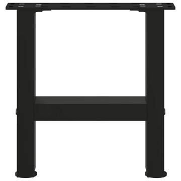 Coffee Table Legs Black - 2 pcs Steel 30x30 cm | HiPo Market