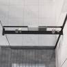 Shower Shelf for Walk-in Shower Wall Black 90 cm Aluminium Colour black Size 90 cm 