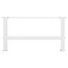 White Coffee Table Legs - 2 pcs Steel 30x60 cm | HipoMarket