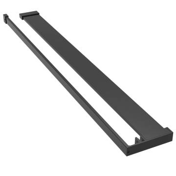 Shower Shelf for Walk-in Shower Wall - Black Aluminium 90cm