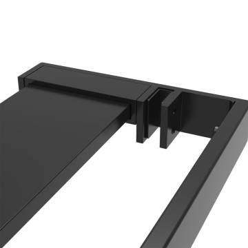 Shower Shelf for Walk-in Shower Wall - Black Aluminium 90cm