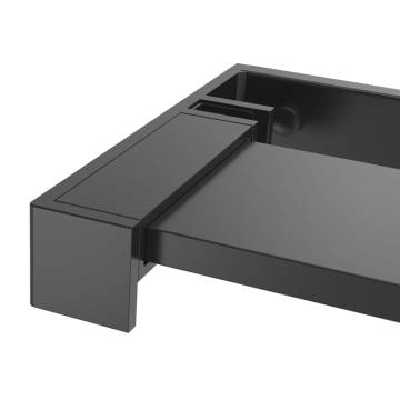 Shower Shelf for Walk-in Shower Wall - Black Aluminium 90cm