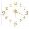 3D Wall Clock Modern Design Gold 100 cm XXL - Stylish Decor