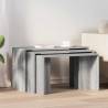 Nesting Tables 3 pcs Grey Sonoma Engineered Wood | HipoMarket UK