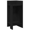 Stylish Black Side Table with Shelf - 25.5x27x60 cm