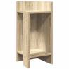 Stylish Sonoma Oak Side Table with Shelf - 25.5x27x60 cm