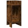 Smoked Oak Side Table with Shelf - Stylish & Functional