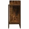 Smoked Oak Side Table with Shelf - Stylish & Functional