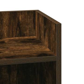 Smoked Oak Side Table with Shelf - Stylish & Functional