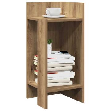 Side Tables 2 pcs with Shelf Artisan Oak - Stylish & Functional