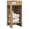  Side Tables 2 pcs with Shelf Artisan Oak 25.5x27x60 cm Colour artisan oak Quantity in Package 2 