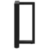 Dining Table Legs T-Shaped | 2 pcs Black Steel 50x35x72cm