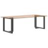 T-Shaped Dining Table Legs - Anthracite Steel 80x35cm