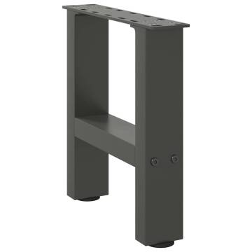 Coffee Table Legs Anthracite - Durable Steel 2 pcs 30x30 cm