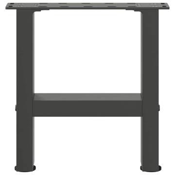 Coffee Table Legs Anthracite - Durable Steel 2 pcs 30x30 cm