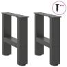 Coffee Table Legs Anthracite - Durable Steel 2 pcs 30x30 cm