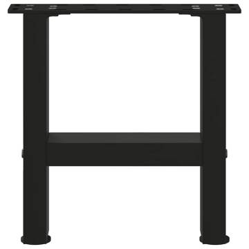 Black Coffee Table Legs - Durable Steel, 30x40 cm | HipoMarket