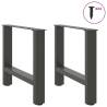 Coffee Table Legs Anthracite - 2 pcs Steel, 42x50 cm