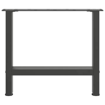 Coffee Table Legs Anthracite - 2 pcs Steel, 42x50 cm