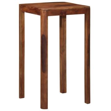 Solid Wood Acacia Bar Table 60x60x107 cm - Vintage Charm