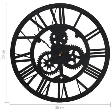 Wall Clock Black 30 cm Acrylic | Stylish Home Decor