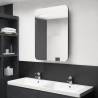 LED Bathroom Mirror Cabinet Black 60x11x80 cm | Hipomarket