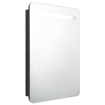 LED Bathroom Mirror Cabinet Black 60x11x80 cm | Hipomarket