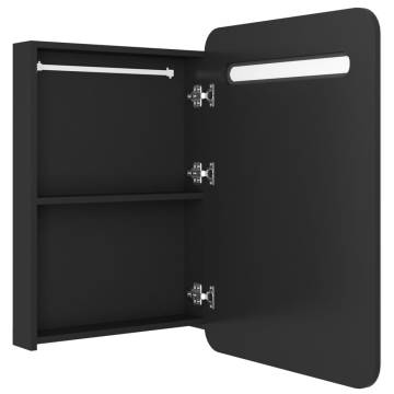 LED Bathroom Mirror Cabinet Black 60x11x80 cm | Hipomarket