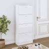 High Gloss White Shoe Cabinet - Stylish & Functional | Hipomarket