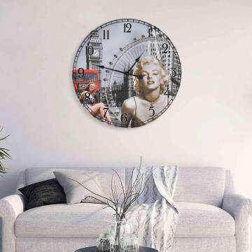 Vintage Wall Clock Marilyn Monroe - Retro Decor 60 cm