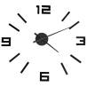 3D Black Wall Clock XXL - Modern Design | HipoMarket UK