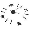 3D Black Wall Clock XXL - Modern Design | HipoMarket UK