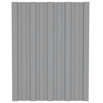 Durable Galvanised Steel Roof Panels - 36 pcs 60x45 cm | HipoMarket