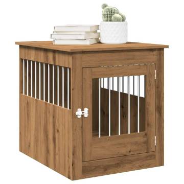 Dog Crate Furniture Artisan Oak - 2-in-1 Design | HipoMarket