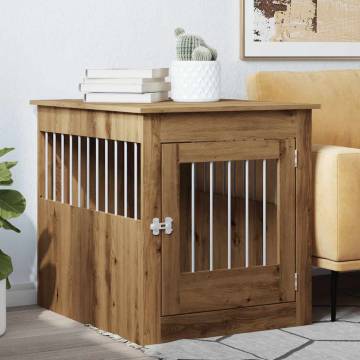 Dog Crate Furniture Artisan Oak - 2-in-1 Design | HipoMarket