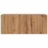 Stylish TV Cabinet Wall-Mounted Artisan Oak | 100x30x41 cm