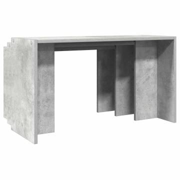 Stylish Nesting Tables - 3 pcs Concrete Grey Engineered Wood