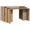 Nesting Tables 3 pcs Artisan Oak - Stylish & Practical Design