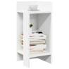  Side Tables 2 pcs with Shelf White 25.5x27x60 cm Colour white Quantity in Package 2 