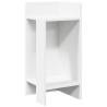 Modern White Side Tables 2 pcs with Shelf | Hipomarket UK