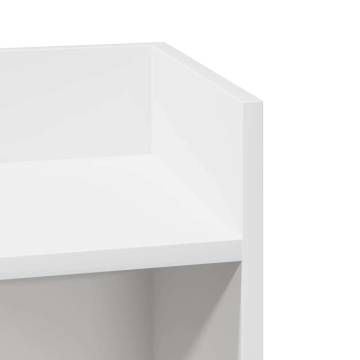 Modern White Side Tables 2 pcs with Shelf | Hipomarket UK