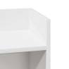 Modern White Side Tables 2 pcs with Shelf | Hipomarket UK