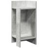 Side Table with Shelf Concrete Grey - Stylish & Functional