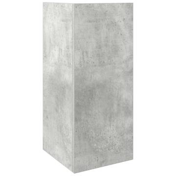 Side Table with Shelf Concrete Grey - Stylish & Functional