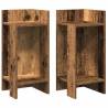 Stylish Side Tables 2 pcs with Shelf - Old Wood | HipoMarket