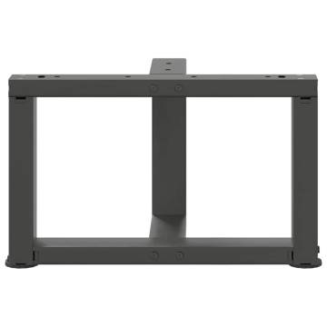 Coffee Table Legs T-Shaped - Anthracite Steel 50x25 cm | HipoMarket