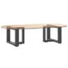 Coffee Table Legs T-Shaped - Anthracite Steel 50x25 cm | HipoMarket